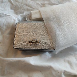 Coach mini wallet with chain